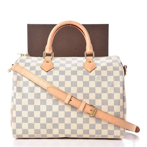 louis vuitton speedy classic damier azur|speedy 30 with shoulder strap.